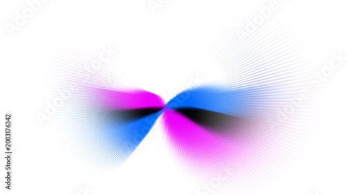 Futuristic Pink and Blue Glowing Digital Energy Loop