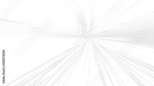 Obraz na plátně White abstract motion light streak transparent png overlay effect with futuristi