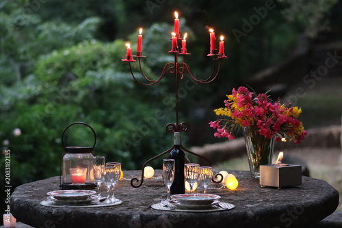 Fotografía Dîner romantique