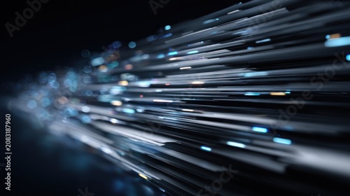 Abstract fiber optic data transmission