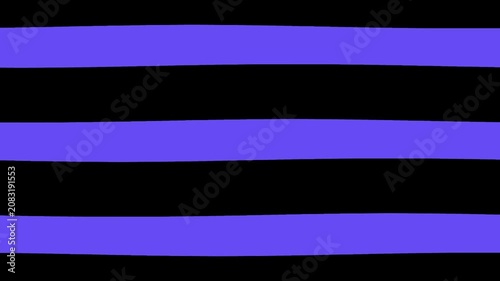 Horizontal stripes pattern with purple and black colors 4K Motion video