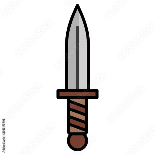 Stylized Dagger Illustration