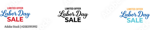 Labor day sale banners limited time offers for labor day weekend shopping