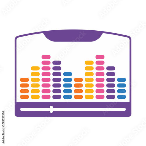 Audio equalizer graphic