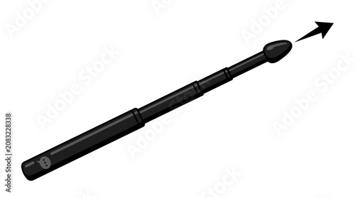 Bild auf Leinwand Telescopic Pointer Vector Illustration