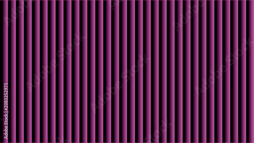 Purple vertical stripes background, abstract geometric pattern with 3D cylinder texture, modern violet ribbed surface for backdrop