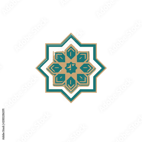 Geometric Star Pattern Vector Design