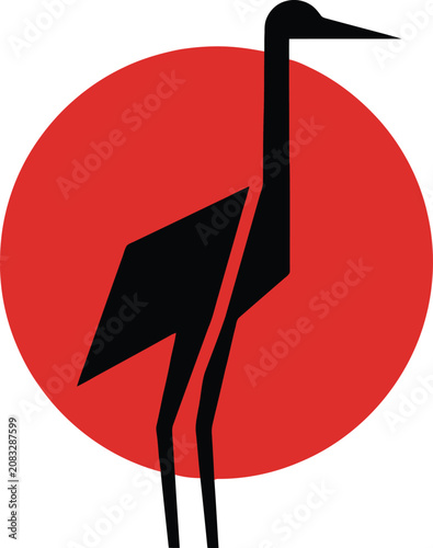 Knife and Sword Icon with Red Circular Background and Black Silhouette Style for Security and Defense Concepts