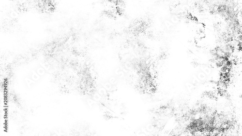 Old distressed print texture with dirty halftone raster effect. Scratched monochrome grunge overlay featuring faded ink, dust and weathered imperfections for transparent background