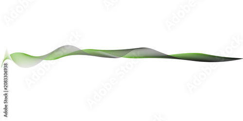 Abstract wave dynamic curve lines on transparent background. Digital energy waves technology concept. Technology flow grid blend curve wave line digital isolated energy, music.	