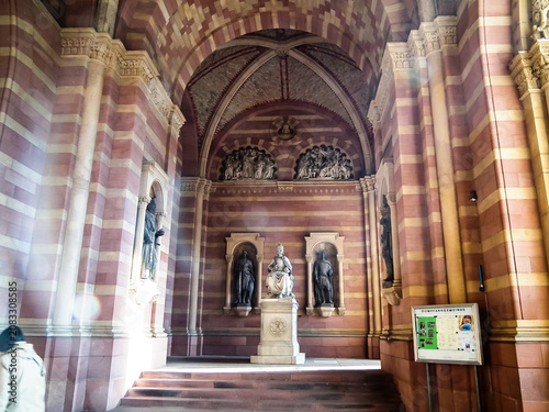 Statues in the interior of Speyerer Dom in Speyer in Germany