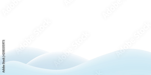 Принти на полотні Snowdrifts on transparant background