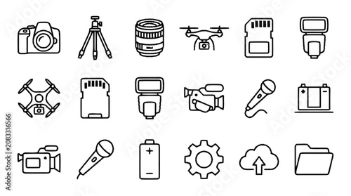 Fotografie Graphic designers create illustrations for technology and industry publications