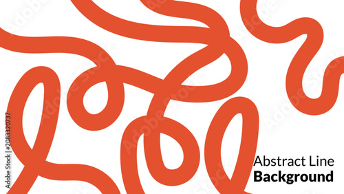 Photography Fluid Orange Ribbon Morphology Linear Movement Abstract wave with Endless Curvilinear Design Modern Smooth flow Line Structure Elegant Continuous Organic Curves Background For Banner, Poster