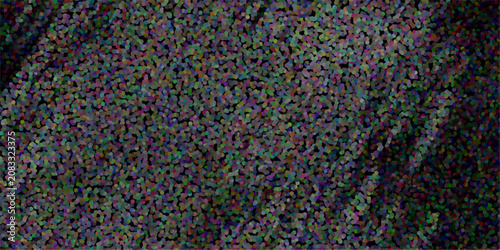 Bild auf Leinwand Abstract textured background with colorful pointillist dots on a dark background
