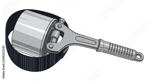 Foto Ratchet tie down strap tightener.