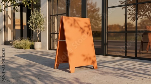 Modern A Frame Sidewalk Sign Mockup