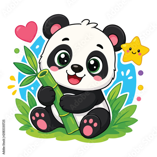 Cute panda clipart