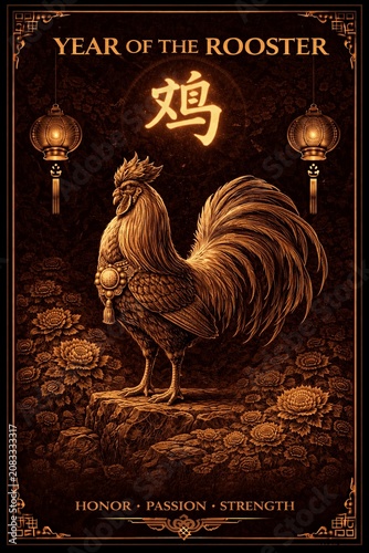 Fu Luck and Happiness Chinese Zodiac Year of the