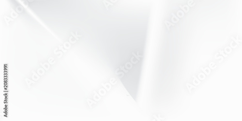 Silver foil background with metal mirror texture. Chrome gradient surface with light gloss. Vector aluminum grey sheet with reflection