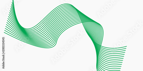 Abstract blue smooth waves on white background.Vector illustration.