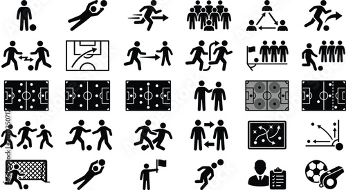 Flat icons set for online education and communication