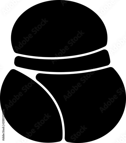 Fotografie Spiral blob winding outward with fluid biomorphic momentum.