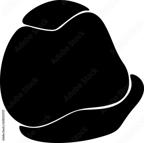 фотографія Layered pebble oriented vertically to provide structured height.