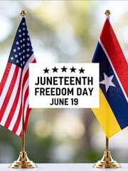 Juneteenth Freedom Day Flags
