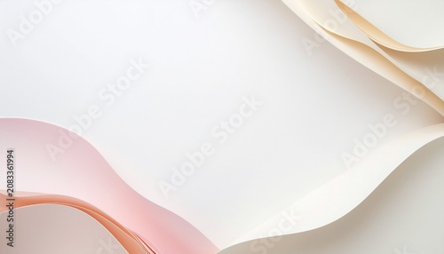 Luxury Soft Pastel Abstract Background with Organic Curves
