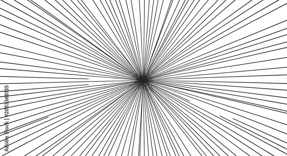Fototapeta premium Abstract Diagonal Black Lines on White Background, Minimalist Geometric Pattern, Perspective Effect