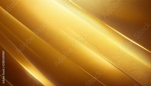Elegant Brushed Gold Metallic Texture Background With Soft Diagonal Illumination