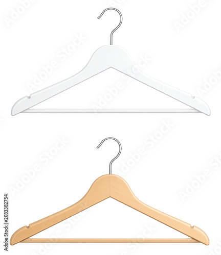 Clothes Hangers Isolated on Transparent Background