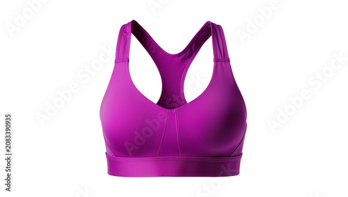 Obraz na płótnie Purple Racerback Sports Bra with Straps