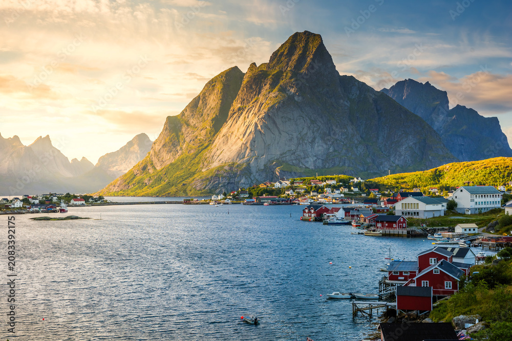 Fototapeta premium Landschaft, Lofoten, Norwegen 