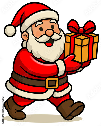 santa claus with gifts