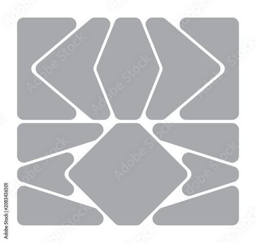 Pictures or photos frame collage. comics page grid layout abstract photo frames and digital photo wall template