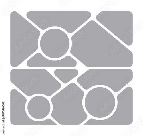 Pictures or photos frame collage. comics page grid layout abstract photo frames and digital photo wall template