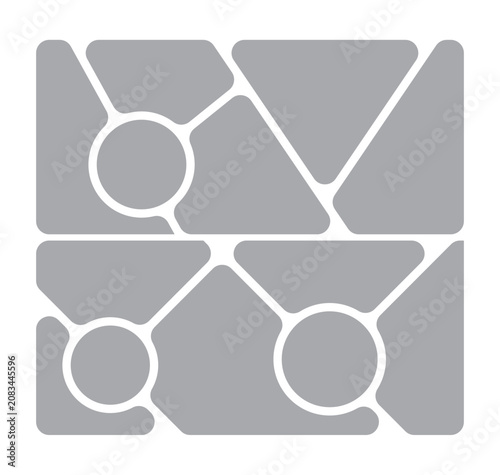 Pictures or photos frame collage. comics page grid layout abstract photo frames and digital photo wall template
