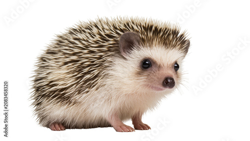 Bild auf Leinwand African pygmy hedgehog with quills and fur