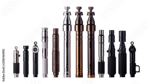 Quadro su tela Collection of metal telescopic antennas and handles