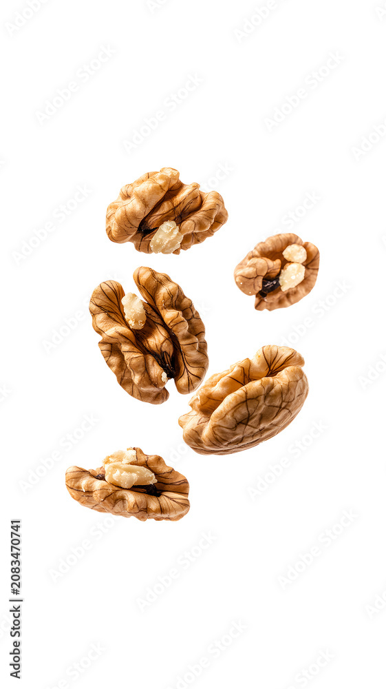 Obraz premium Assorted walnuts for healthy snacking or baking