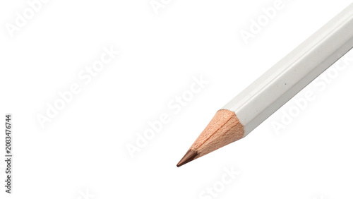 Foto Classic wooden sharpen writing pencil stationery tool isolated on a transparent