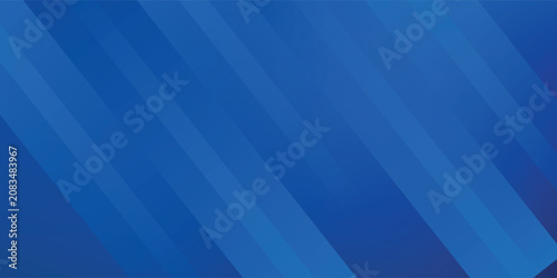 Obraz na plátně Abstract blue background with glowing geometric lines