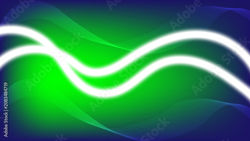 Wavy lines with gradient background abstract vector illustration