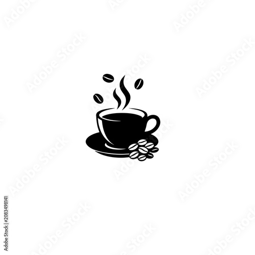 Hot Coffee Cup Icon Vector Illustration
