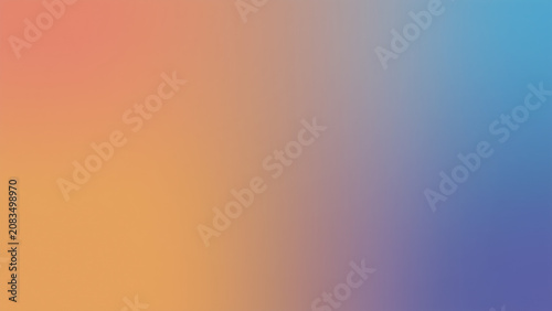 Abstract Smooth Orange Blue Gradient Background with Soft Blurred Color Transition