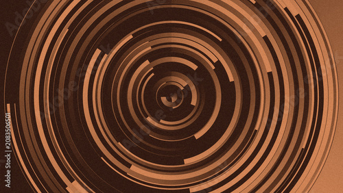 Fotografia Circular Audio Wave Tech Radar Background for Music Album Cover Artwork