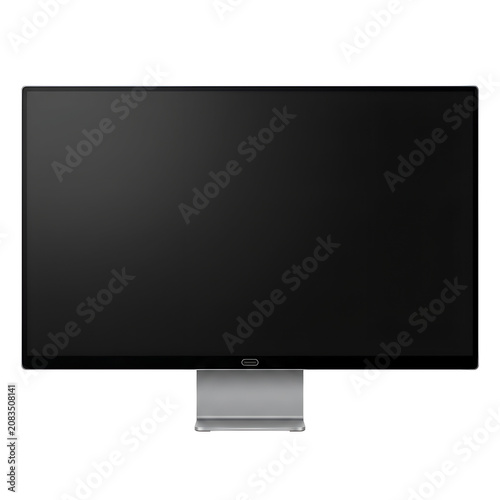 Computer monitor isolated on a pure white background