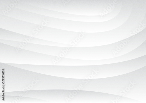 White and Gray Abstract Background with Elegant Wavy Lines and Subtle Texture